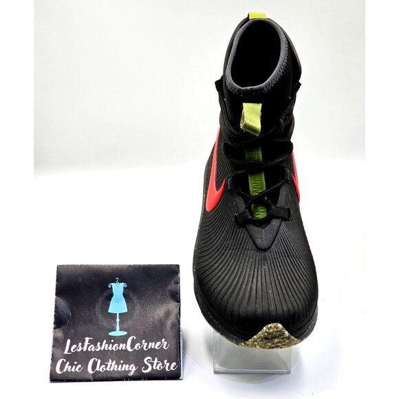 Nike Boy's Binzie Black Bright Crimson Speckled Waterproof Boots Sz 4.5Y 2394 - Picture 13 of 16